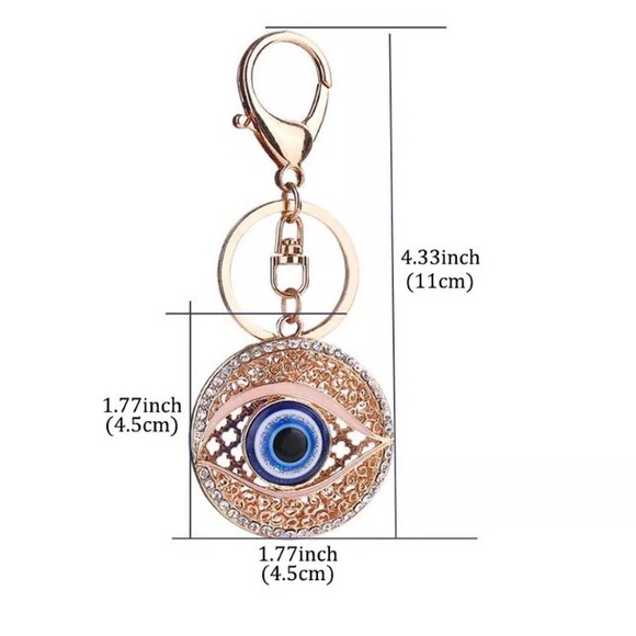 🧿SALE🧿 Evil Eye Handbag Charm/Keychain - Picture 2 of 2